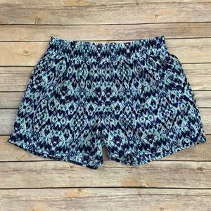 Ana Blue Print Shorts